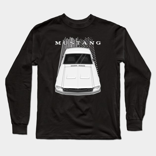 Ford Mustang Fastback 1968 - White Long Sleeve T-Shirt by V8social